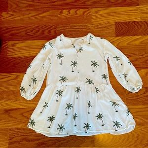 Gently used H&M palm tree dress